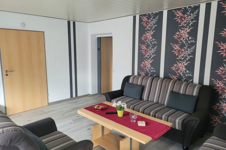 Ansicht Wohnzimmer Unterkunft Fewo Ferienhaus Ferienwohnung Amelsberg in Leer Ostfriesland