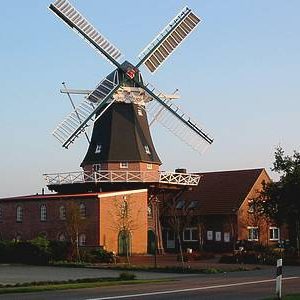 Windmühle in Ostrhauderfehn Ferienhaus Ferienwohnung Amelsberg 26789 Leer in Ostfriesland behindertengerecht