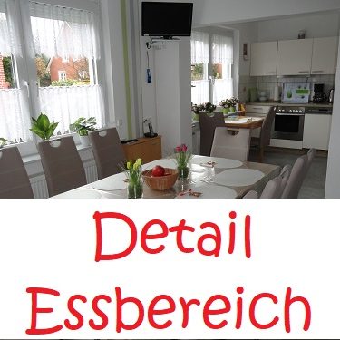 Details zum Esszimmer im Ferienhaus