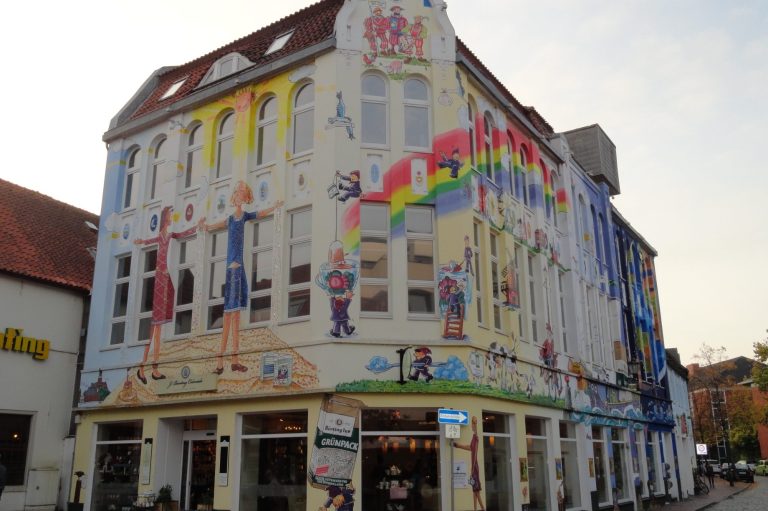 Haus Teehaus Coloniale   Leer Ostfriesland Brunnenstraße Altstadt