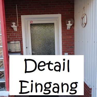 Detail zum Eingangsbereich vom Ferienhaus