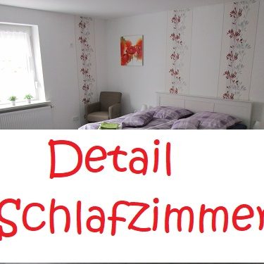 Detail zum Schlafzimmer im Ferienhaus