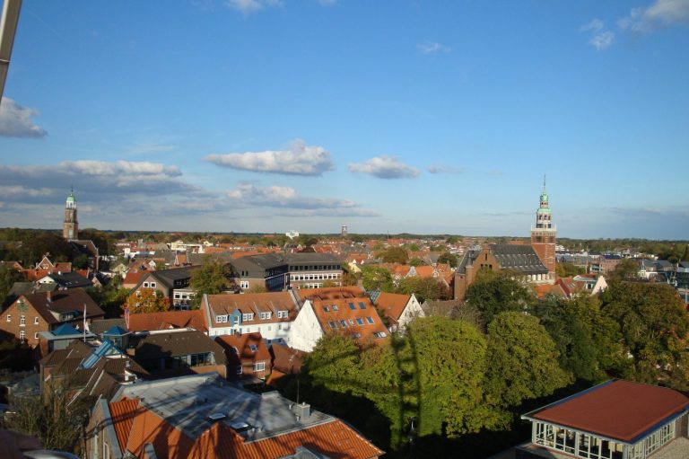 Foto aus dem Riesenrad auf dem Gallimarkt in Leer Ostfriesland