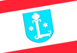 Flagge Fahne Stadt Leer in Ostfriesland mit Wappen